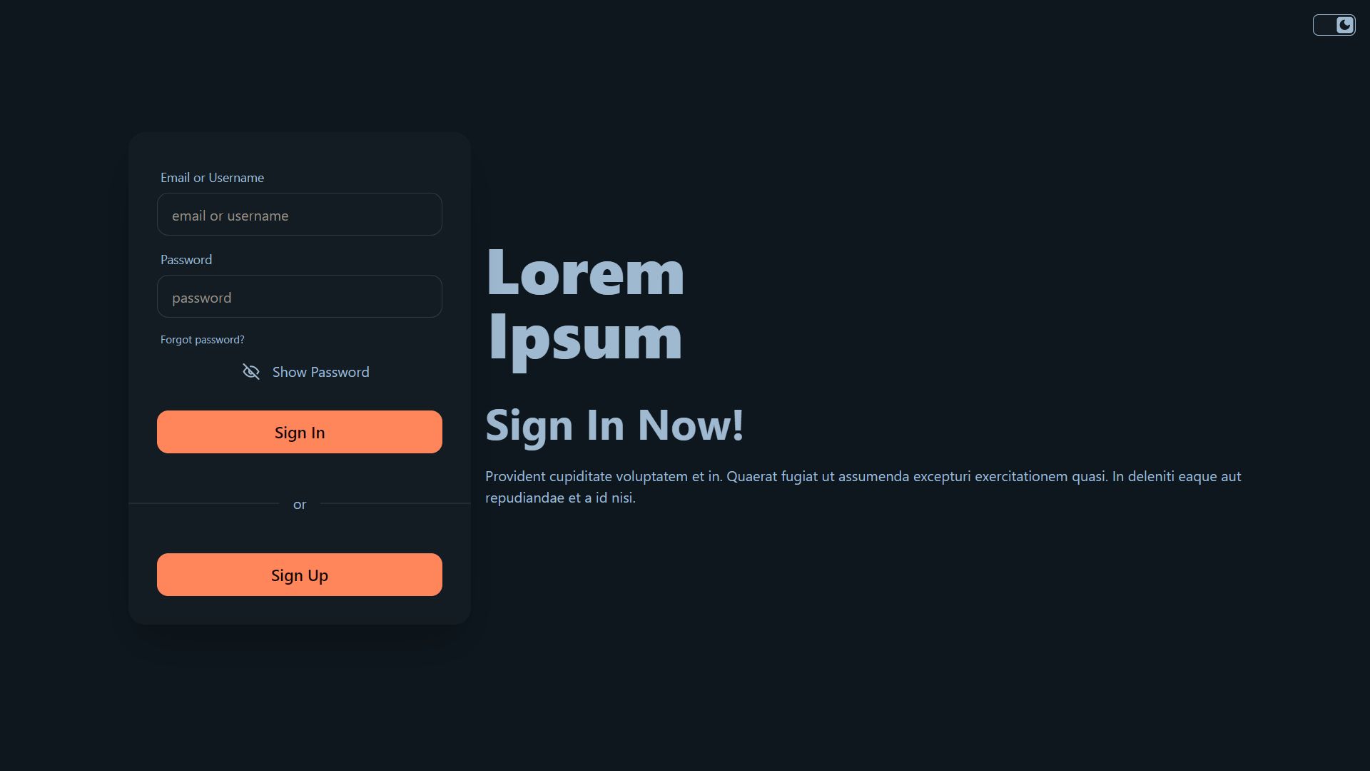 Example image of the Image sharing platform - Lorem Ipsum project